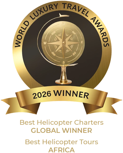 World Luxury Travel Awards 2026 Winner – Best Helicopter Charters Global Winner and Best Helicopter Tours Africa